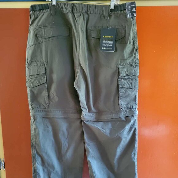 NEW Men's Cargo Convertible Pant (Green) - Picture 6 of 12